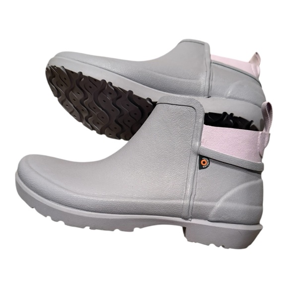 BOGS Flora Chelsea waterproof bootie gray lavender 8 NEW - Picture 4 of 7